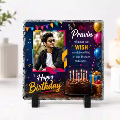 Customised Printable Photo Stone 16x16 cm