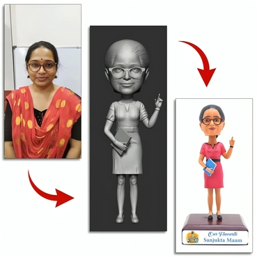 custom made Bobblehead 3D Miniature For Female Teacher