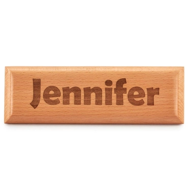 Custom Engraved Wooden Name Plate
