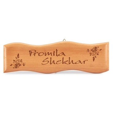 Custom Engraved Wooden Name Plate