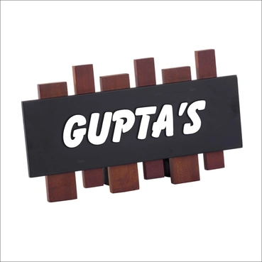 Real hard wood name plates