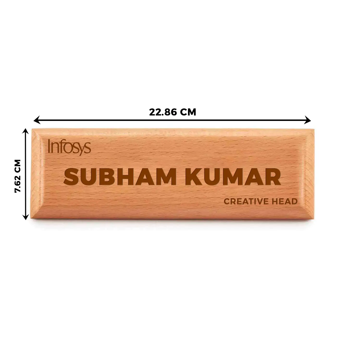 Custom Engraved Wooden Name Plate