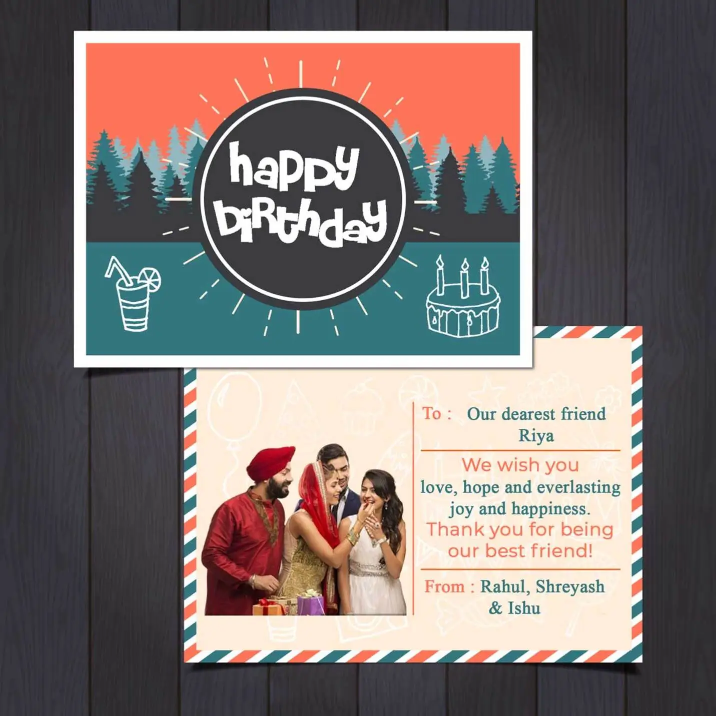 Personalised E-Postcard for Birthday