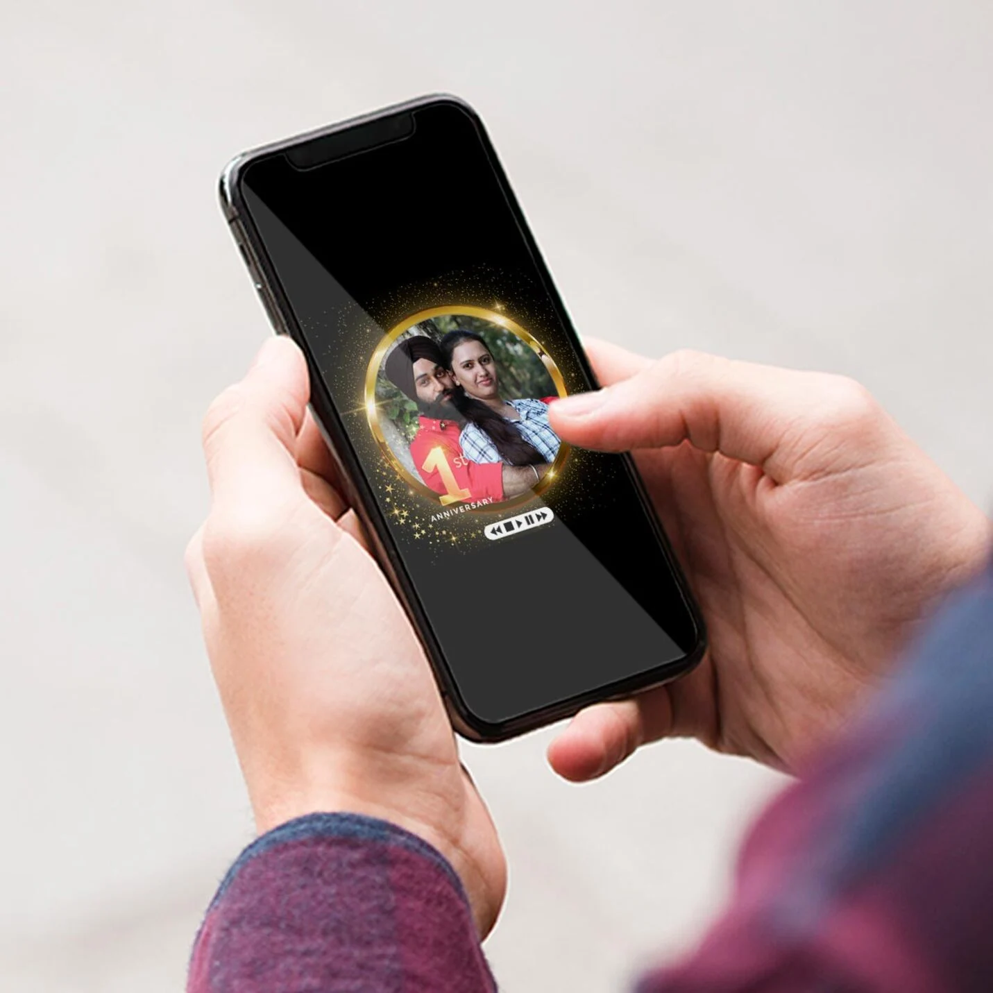 Personalised WhatsApp Video Wish for Anniversary