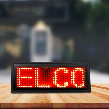 Pocket Name Badge with LED Light
