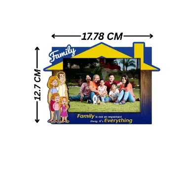 Custom Designed Family Photo Frame (Size A6) measurement