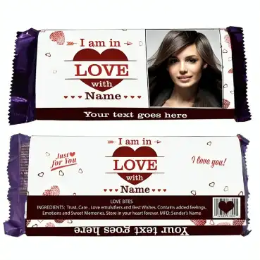 Personalised Chocolate wrapper with Medium Chocolate