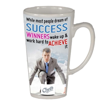 Custom Printable Motivational Conical Shape Mug 12 OZ