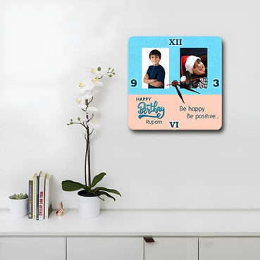 Personalized Photo Wall Clocks Online in India Birthday Gifts for Men