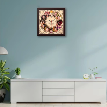Photo Collage Wall Clock