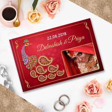 Personalized Wedding Photo Album Printing Design Ideas for Couple