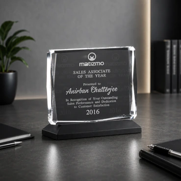 Exquisite Personalized 3D Crystals Awards