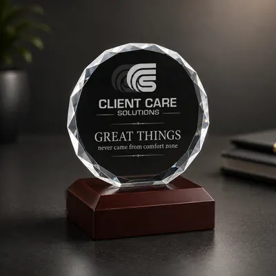 Laser Engraved 3D crystal